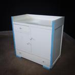 Jaren 50 Commode Kast – Jongenskamer – Blauw / Wit, Gebruikt, Ophalen of Verzenden