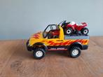 Playmobil cross auto met Quad 4228, Ophalen of Verzenden, Gebruikt