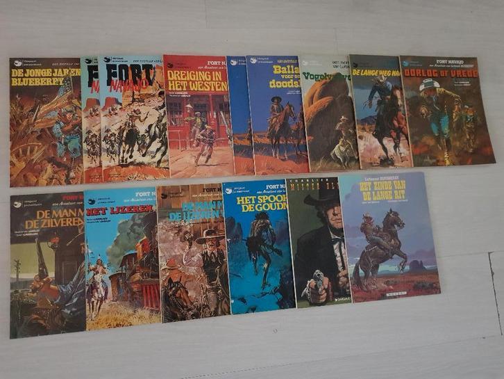 western strips blauwbloezen, blueberry, jeremiah, mac coy,.., Boeken, Stripboeken, Gelezen, Meerdere stripboeken, Ophalen of Verzenden