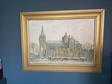 Frans Slager schilderij St Jan kathedraal Den Bosch beschikbaar voor biedingen