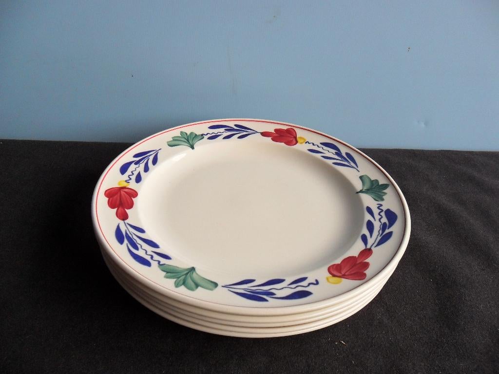 Platte borden Boerenbont – Royal Sphinx, Ophalen of Verzenden, Zo goed als nieuw, Bord(en), Aardewerk