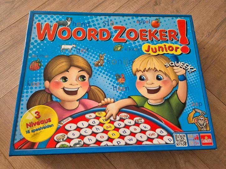 woordzoeker junior, Hobby en Vrije tijd, Gezelschapsspellen | Bordspellen, Zo goed als nieuw, Ophalen of Verzenden