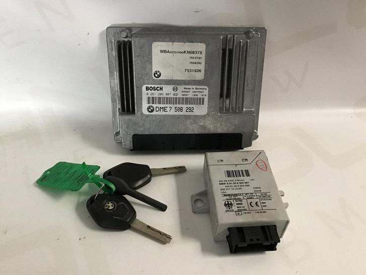 Computer motormanagement set N42B18A BMW E46 DME 7508292, Auto-onderdelen, Elektronica en Kabels, Gebruikt, Ophalen of Verzenden