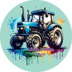 L1159 icing frosting tractor 19cm eetbare taart plaat print, Hobby en Vrije tijd, Taarten en Cupcakes maken, Ophalen of Verzenden