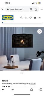 Ikea hanglamp zwart goud erg mooi NYMÖ, Huis en Inrichting, Lampen | Lampenkappen, Ophalen of Verzenden, Zo goed als nieuw, Zwart