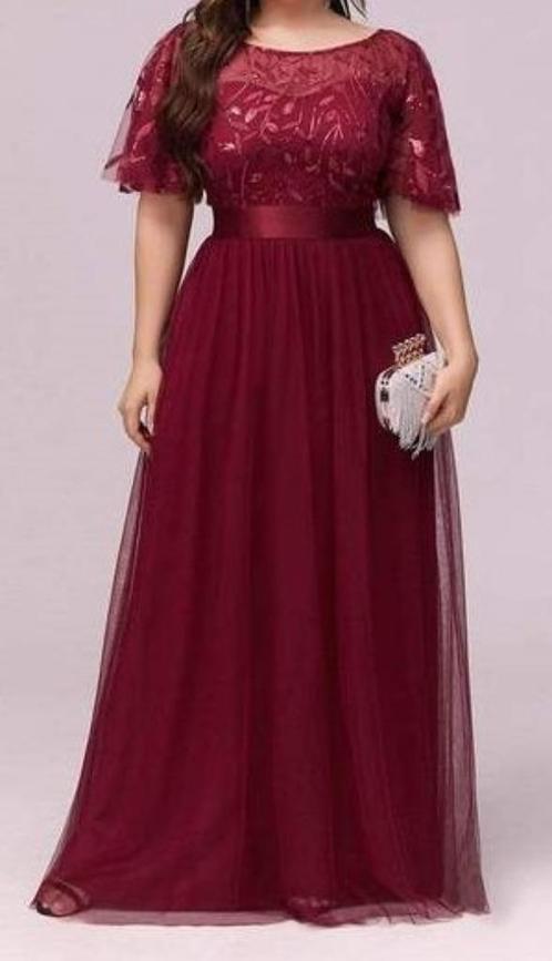nieuwe galajurk maat 48 bordeaux, Kleding | Dames, Gelegenheidskleding, Nieuw, Galajurk, Maat 46/48 (XL) of groter, Rood, Ophalen of Verzenden