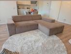 Hoekbank taupe, Ophalen, Zo goed als nieuw, Stof