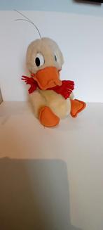 Vintage Pluche Eend met Sjaal alfred j. Kwak, Ophalen of Verzenden, Gebruikt, Eend