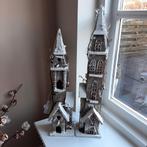 Houten kersthuisjes met licht, Ophalen of Verzenden, Gebruikt