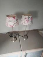 2x Lampen met voet - Romantische stijl, Huis en Inrichting, Lampen | Tafellampen, Ophalen