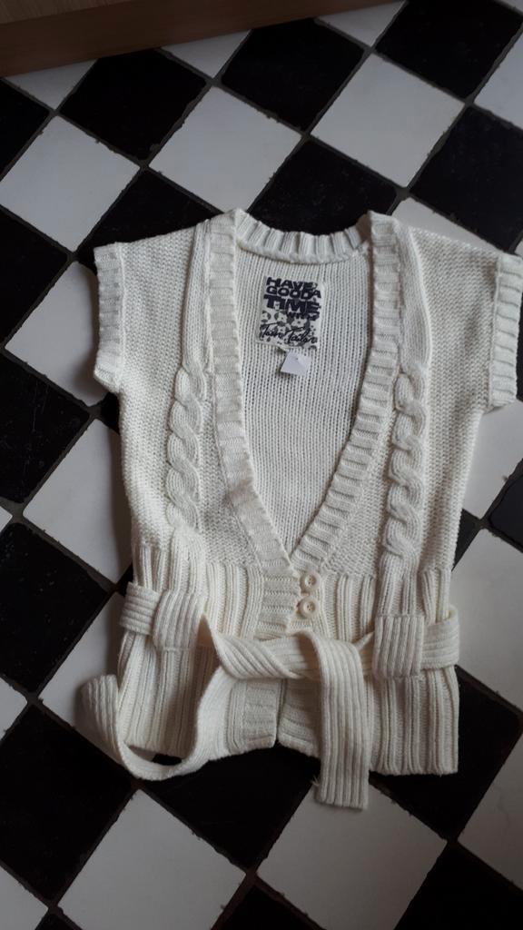 Tom Tailer vest meisje ivoorkleur maat 164 prima staat, Kinderen en Baby's, Kinderkleding | Maat 164, Gebruikt, Meisje, Trui of Vest