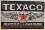 Texaco Motor oil gasoline relief reclamebord van metaal deco