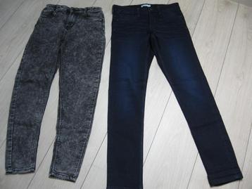 2 J/M lange spijker broeken 158 164 zgan samen €15.00. beschikbaar voor biedingen