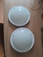 2 Nette Plafonnières - Ø 31cm, Huis en Inrichting, Lampen | Plafondlampen, Ophalen, Zo goed als nieuw, Glas, Modern