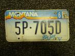 Kentekenplaat licenseplate Montana Big Sky Reliëf 1 USA, Verzenden, Gebruikt, Auto's