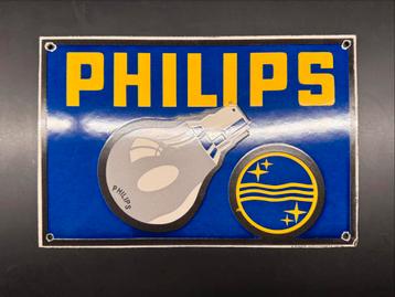 Emaille Reclamebord Philips beschikbaar voor biedingen