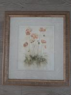 lijst met aquarel van Blum, Huis en Inrichting, Woonaccessoires | Schilderijen, Tekeningen en Foto's, Minder dan 50 cm, Schilderij