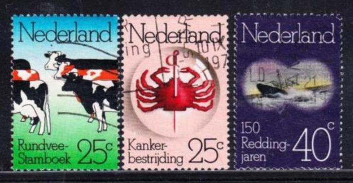 939 - Nederland nvph 1052/1054 gestempeld , gelegenheidszeg, Postzegels en Munten, Postzegels | Nederland, Gestempeld, Na 1940