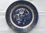 China 11: Société Céramique delftsblauw wandbordje Willow, Antiek en Kunst, Antiek | Wandborden en Tegels, Ophalen of Verzenden