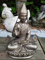 Tibet: Tibetaans Verzilverd Bronzen Beeld "Lama TsongkhaPa", Antiek en Kunst, Kunst | Niet-Westerse kunst, Ophalen of Verzenden