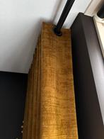 Set van 2 Velours Oker Gele gordijnen verduisterend, Huis en Inrichting, Ophalen, Zo goed als nieuw, 200 cm of meer