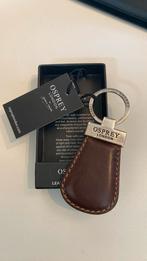 Designer bruin leren sleutelhanger - Osprey London, Verzamelen, Sleutelhangers, Ophalen of Verzenden, Zo goed als nieuw