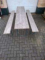 Biertafels inklapbare tafels en bankjes, Ophalen, Gebruikt, Inklapbaar, Rechthoekig