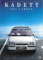 OPEL KADETT GSI CABRIO 1987, Boeken, Auto's | Folders en Tijdschriften, Ophalen of Verzenden, Opel, Zo goed als nieuw