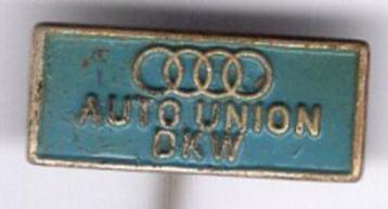 Auto Union DKW blauw op zilverkleurig auto speldje ( A_046 ) beschikbaar voor biedingen