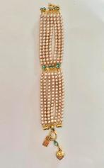 Otazu parelarmband goud met parels en kristallen - nieuw, Sieraden, Tassen en Uiterlijk, Armbanden, Verzenden, Zo goed als nieuw