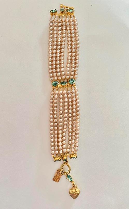 Otazu parelarmband goud met parels en kristallen - nieuw, Sieraden, Tassen en Uiterlijk, Armbanden, Zo goed als nieuw, Verzenden