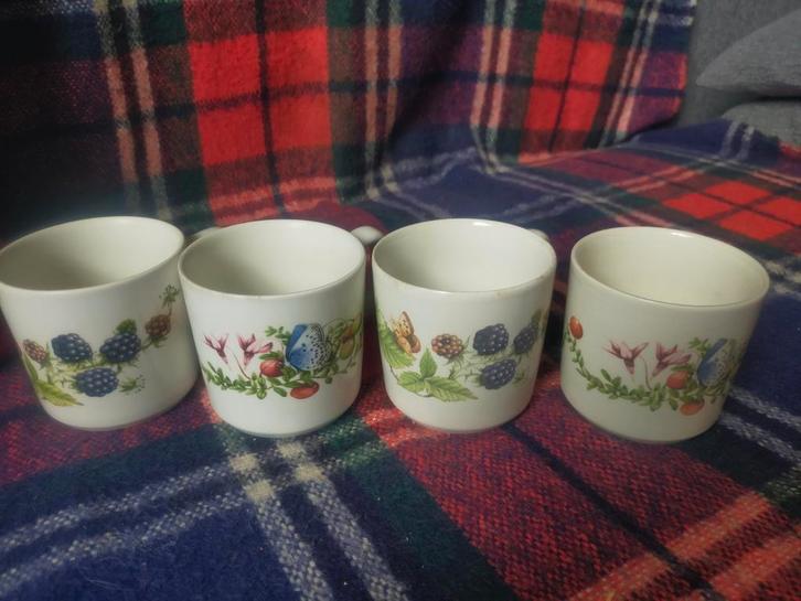 Marjolein Bastin theemokken 4x, Huis en Inrichting, Keuken | Servies, Gebruikt, Overige typen, Wedgwood, Porselein, Ophalen