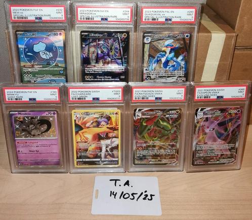Mew Ex Paldean fates PSA 9 EN MEER!, Hobby en Vrije tijd, Verzamelkaartspellen | Pokémon, Nieuw, Ophalen of Verzenden