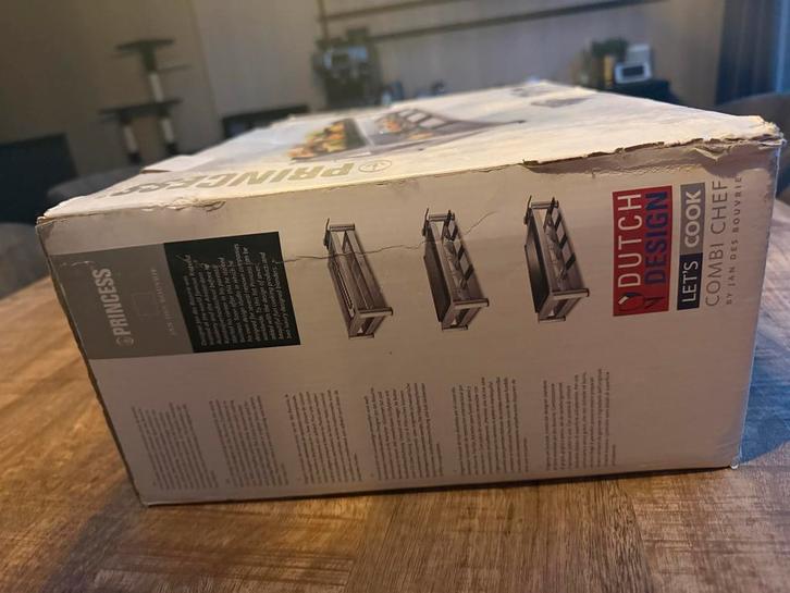 Gourmetstel Raclette - Princess Combi Chef, Witgoed en Apparatuur, Grillplaten, Zo goed als nieuw, Tafelgrill, Ophalen of Verzenden