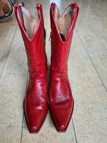 Sendra cowboy laarzen mt 45. Rood. Western boots.als nieuw beschikbaar voor biedingen