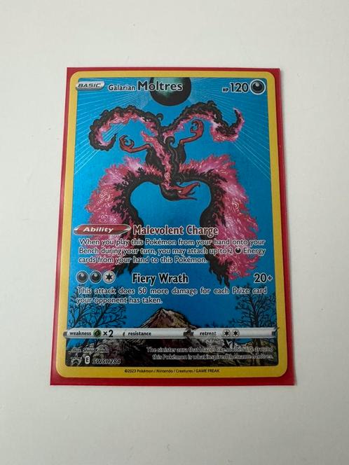 Galarian Moltres SWSH284 promo, Hobby en Vrije tijd, Verzamelkaartspellen | Pokémon, Zo goed als nieuw, Losse kaart, Ophalen of Verzenden