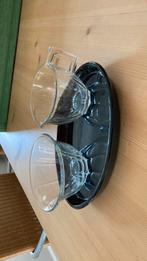 Persglas roomstel 3 delig zeer oud, Antiek en Kunst, Antiek | Servies los, Ophalen