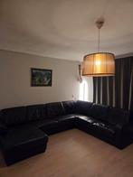 Mooie leren donker bruine bank, Ophalen of Verzenden, Zo goed als nieuw, Leer