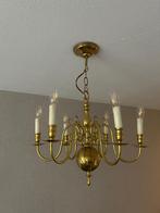 Koperen Vlaamse kroonluchter, Huis en Inrichting, Lampen | Kroonluchters, Ophalen, Gebruikt