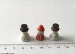 Poppenhuis miniaturen kerstman en sneeuw poppetjes 169, Ophalen of Verzenden, Nieuw, Poppenhuis