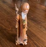 Chinees houten beeldje Oude man, Antiek en Kunst, Ophalen of Verzenden
