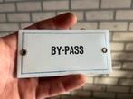 Emaille deurpost bordje by-pass, Verzamelen, Ophalen of Verzenden, Reclamebord