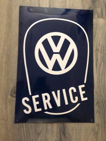 Emaille bord VW Service in nieuwstaat, mintstaat beschikbaar voor biedingen