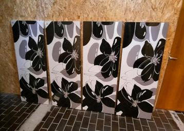 Vier schilderijen groot.  beschikbaar voor biedingen