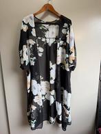Zwarte doorschijnende bloemen kimono L.B.C. 4XL 50 52, Kleding | Dames, Grote Maten, Ophalen of Verzenden, Zo goed als nieuw, Zwart