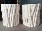 Riviera Maison windlicht Bamboo vintage, Overige materialen, Wit, Ophalen of Verzenden, Zo goed als nieuw