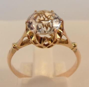 Massief 14 karaat gouden ring, antiek beschikbaar voor biedingen