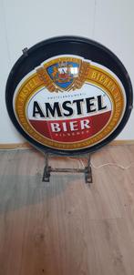 Amstel bier lichtbak Verlichting lamp licht gevel bord, Ophalen, Gebruikt, Reclamebord, Plaat of Schild, Amstel