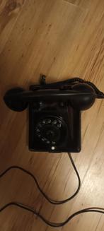 Zwarte  ptt telefoon., Telecommunicatie, Vaste telefoons | Niet Draadloos, Ophalen, Gebruikt, Met draaischijf