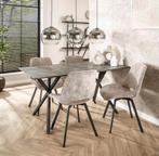 tafel betonlook - eettafel beton - tafel 160cm grijs, Ophalen, Nieuw, 50 tot 100 cm, Vijf personen of meer